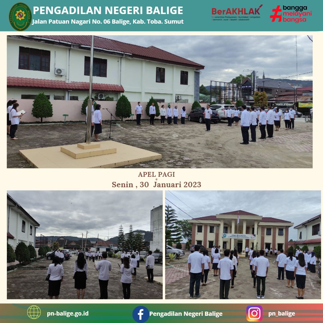 APEL PAGI 30 JANUARI 2023